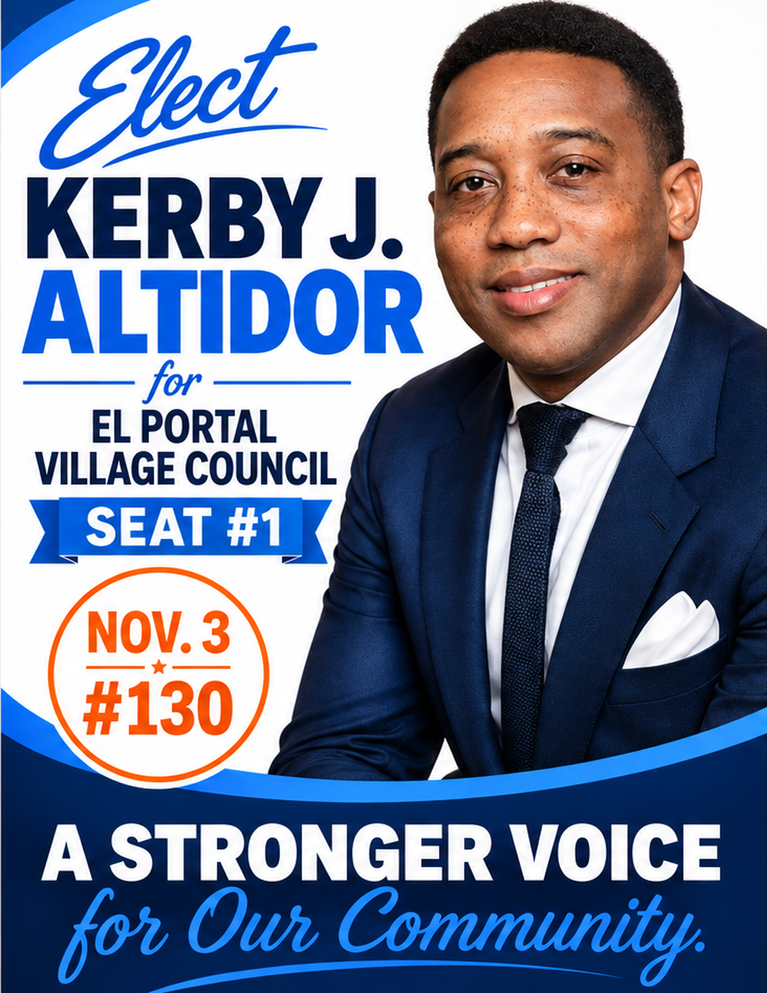 Kerby J. Altidor campaign flyer
